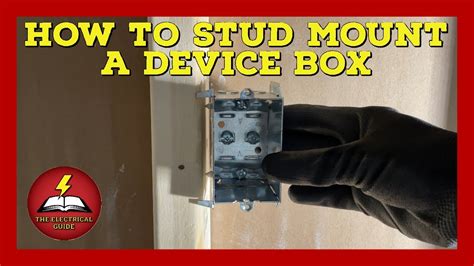 electrical box stud mount|electrical outlet boxes for drywall.